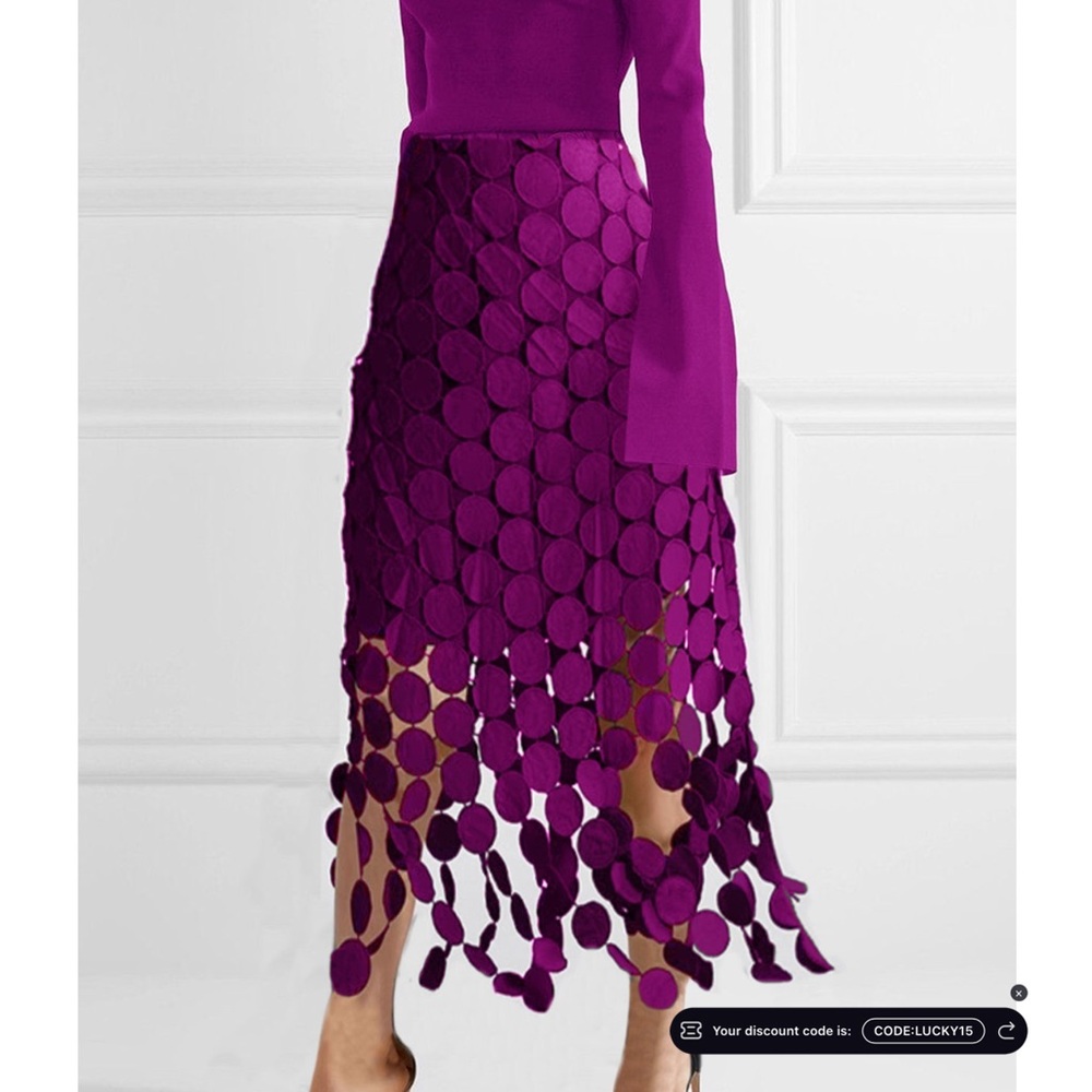 Mid calf lace dress